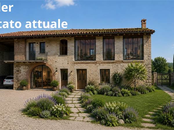 CAscinale da ristrutturare con 2900 mq di terreno 